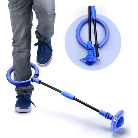 Jump Rope Ball - Foldable Ankle Skip Ball with Flashing Wheel - Indoor Outdoor Fitness Toy for Adults and Children - 1 Piece (1/5)