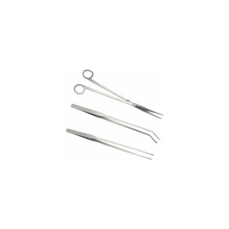 Ensemble d'outils 3 en 1 : spatule en acier inoxydable, pince à épiler pour aquarium, ciseaux pour plantes d'aquarium. (1/5)