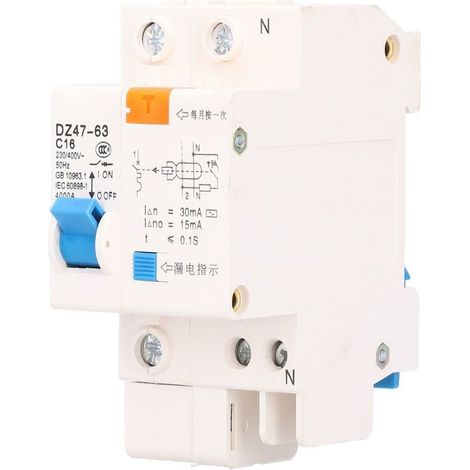 Circuit differential 1P16 DZ47THE, protection against the leaks of current and the overloads, 220 V (1/5)