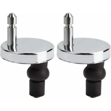 2 Pcs Charnière Abattant WC 50mm Universel Remplacement/rechange, Convient aux tous abattants Montage rapide (1/5)