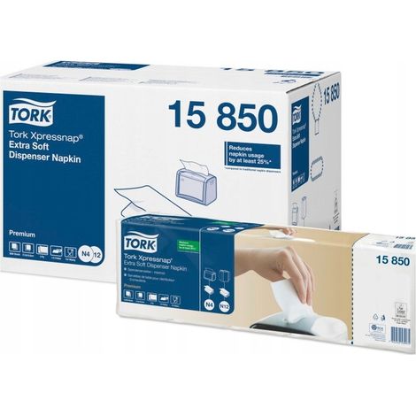 Tork 15850 - Extra weiche Servietten, 1/2, 2w - N4