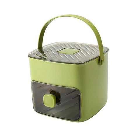 Machine à glaçons à pression - Bac à glaçons avec tiroir et compartiment de rangement - Grille à glaçons réutilisable pour café, cocktails et jus - Idéale pour la cuisine - Machine à glaçons portable