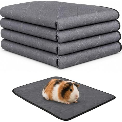Washable Dog Training Mat, 4 Reusable Non-Slip Absorbent Pads for Guinea Pigs, Rabbits, Cats and Puppies, Leak-Resistant 40 x 50 cm (1/5)