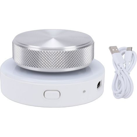 Contrôleur de bouton personnalisable Page Turner BT 5.0 Connexion USB C Contrôle du volume avec lumière RVB pour station de travail audio numérique multimédia Blanc