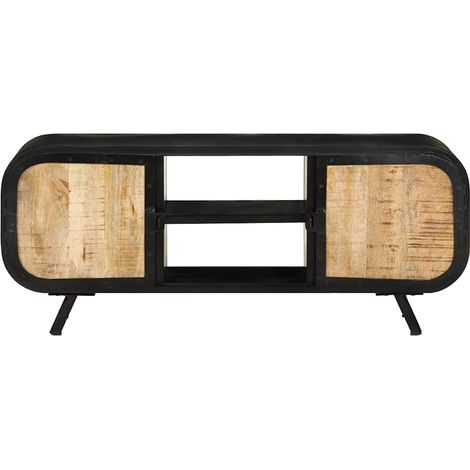 Maison Exclusive - TV-Schrank 110x30x45 cm Raues Mangoholz (1/5)