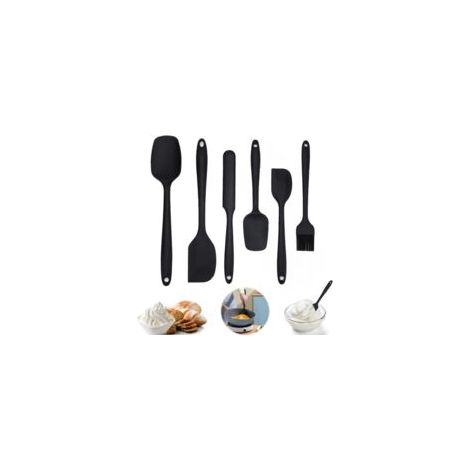 Kit de 6 ustensiles de cuisine en silicone – Résistant à la chaleur jusqu'à 230℃ – Conception monobloc sans soudure – Ne raye pas les casseroles (1/5)