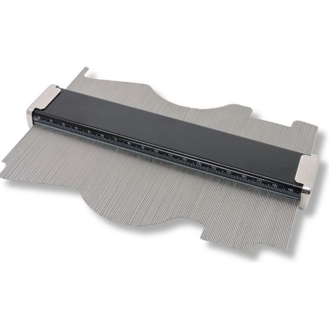 Jauge de contour 300mm – Copieur de forme en acier inoxydable – Mesures précises pour coupes et ajustements – Fabriqué au Japon – Famex (1/2)