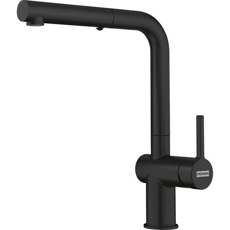 Franke Active New - Spültischarmatur FN 6110.901, mit ausziehbarer Brause, schwarz matt 115.0653.382 (1/5)