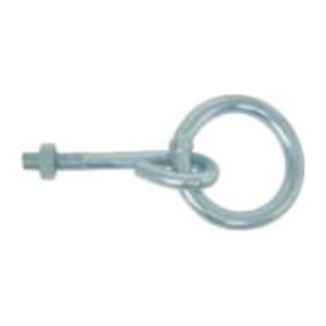 Anneau d'écurie à écrou M10 acier zingué diamètre 10 mm - TORBEL INDUSTRIE (1/2)