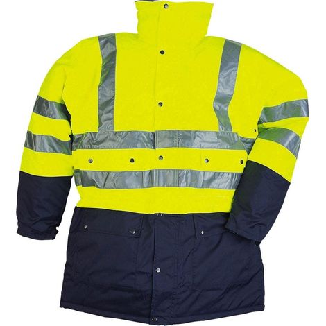 Parka jaune fluo/marine Stormflash- taille L - Sioen