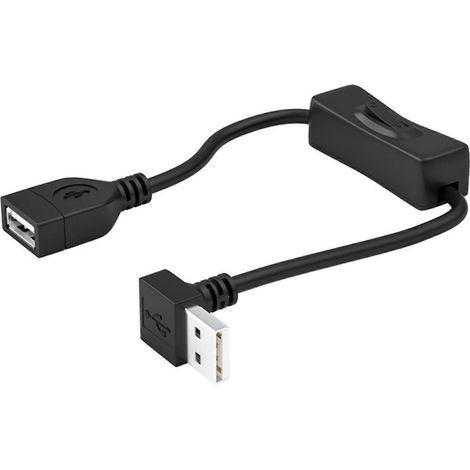 Câble USB 2.0 mâle-femelle avec interrupteur marche/arrêt - Rallonge de 150 cm (1/5)
