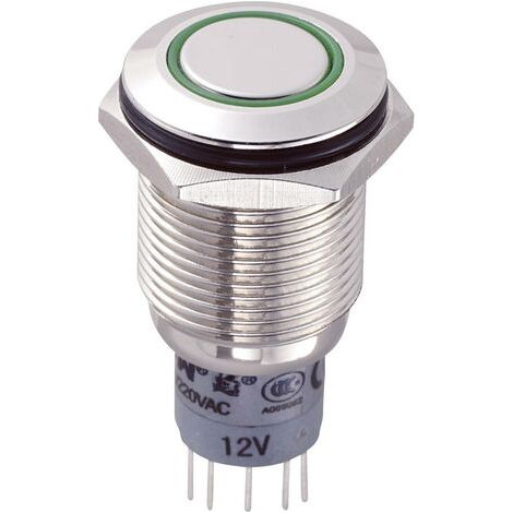 BOUTON-POUSSOIR ANTIVANDALISME TRU COMPONENTS LAS2GQF-22E/G/12V/N/P 701792 250 V/AC 3 A 2 X ON/(ON) À RAPPEL 1 PC(S) (1/4)