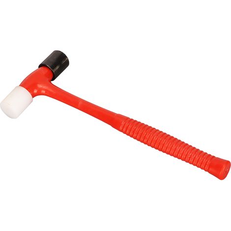 Marteau Maillet Tête Ronde Mini Double Face avec Manche Caoutchouc Outil d'Installation pour Travail du Bois (1/5)