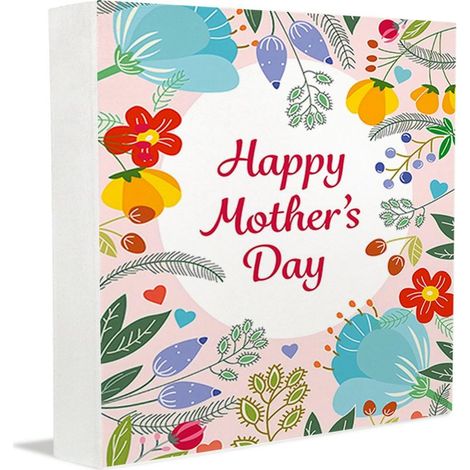 Cadre photo commémoratif en bois, petit objet de bureau pour un être cher, boîte décorative en bois pour la fête des mères, la fête des pères, la Saint-Valentin, un mariage, un anniversaire ou Noël. (1/5)