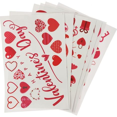 Valentinstag elektrostatische Fensterdekoration MIX