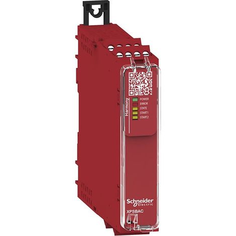 Module relais de sécurité Estop protection 48-240V 4NO + 1NF entrée à vis pour arrêt d'urgence Harmony XPSU