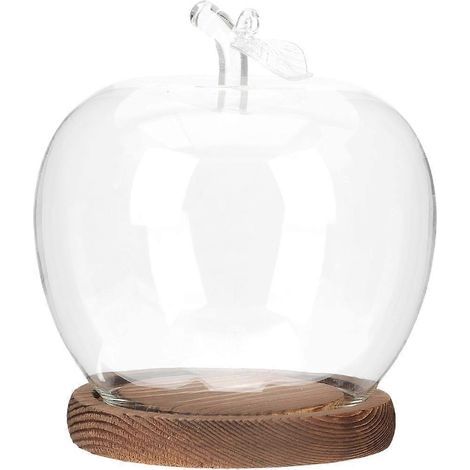 Couvercle de protection en forme de pomme pour fleur stabilisée, poupée en verre, présentoir floral pour la Saint-Valentin-16X13.5CM (1/4)