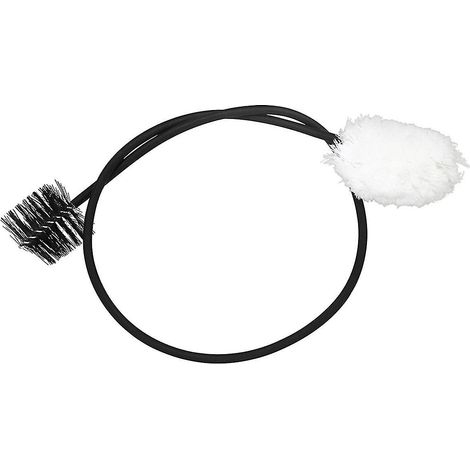 Brosse de nettoyage double embout en nylon et coton pour cavité interne du bocal de saxophone, 50 cm, brosse de nettoyage pour instruments à vent (1/4)