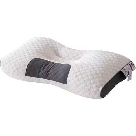 Ergonomisches Nackenkissen 1 Stück –74x48cm Orthopädisches Nackenstützkissen für Seitenschläfer mit atmungsaktivem, waschbarem Bezug – hypoallergen