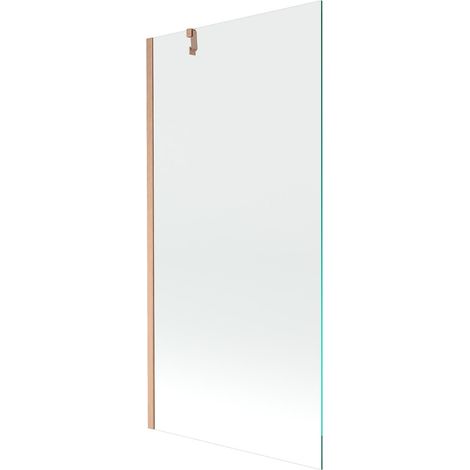 Mexen Next mampara de ducha de 1 hoja 90 x 150 cm, transparente, cobre cepillado - 895-090-000-00-00-65 (1/5)