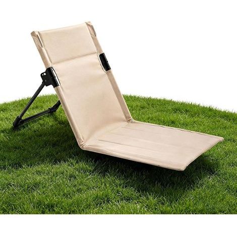 Chaises longues pliantes pour l'extérieur Siège Sol Léger Pour Camping Extérieur Avec Dossier Chaise longue Pour Bronzage au Bord de la Piscine, Pelouse, Natation, Jardin, Voyages en Voiture, Pi (1/5)
