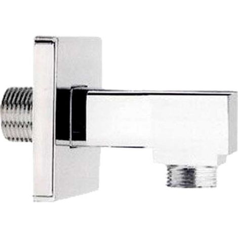 "PRESA ACQUA AD ANGOLO CON ROSONE LUSSO QUADRO 1/2"""" x 1/2"
