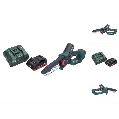 Metabo MS 18 LTX 15 Akku Gehölzsäge 18 V 15 cm 5 m/s + 1x Akku 4,0 Ah + Ladegerät