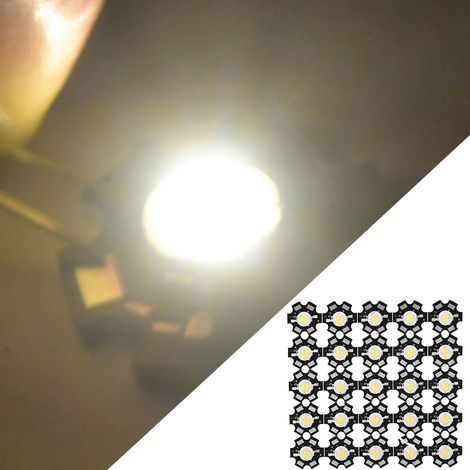 25 Stück Hochleistungs-LED-Strahler mit integriertem Chip, neutralweiß (4000–4500 K) (1/5)
