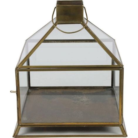 Laterne Wessel S messing L24B24H26,5CM