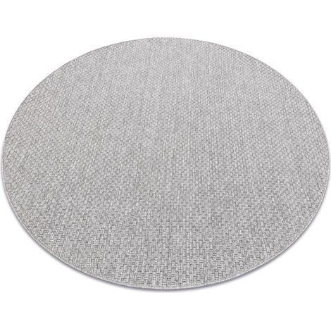 Carpet TIMO 6272 circle SISAL outdoor light grey grey round 150 cm