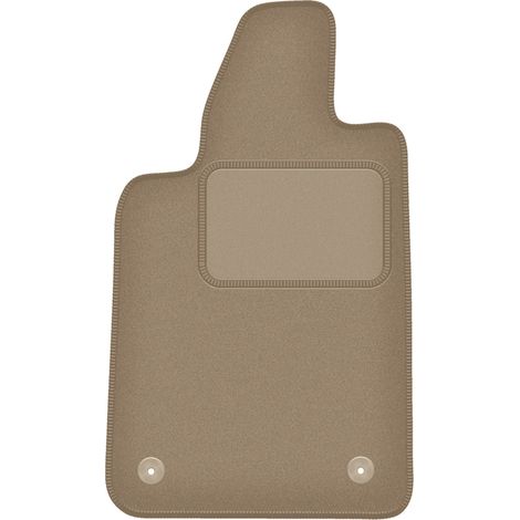 Alfombrilla de terciopelo conductor para: Fiat Barchetta coupé, cabrio (1995-2005) beige
