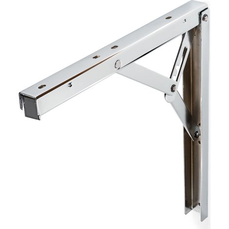 Escuadra para Estantería  Estilo Decorativo  Fabricado en Acero  Acabado en Cromo Brillo  Medidas 37400405 mm  Sistema de Fijación Atornillado  1 Unidad -
