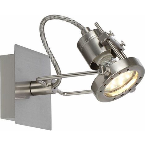 Applique industriale satinata Fiji 2 GU10 50W Reality