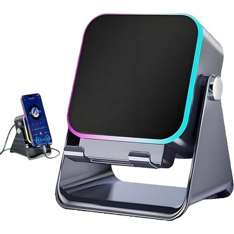 Altoparlante Bluetooth wireless 5 in 1 con sensore a induzione, supporto per telefono regolabile, altoparlante ricaricabile (3500 mAh) con suono stereo. (1/5)