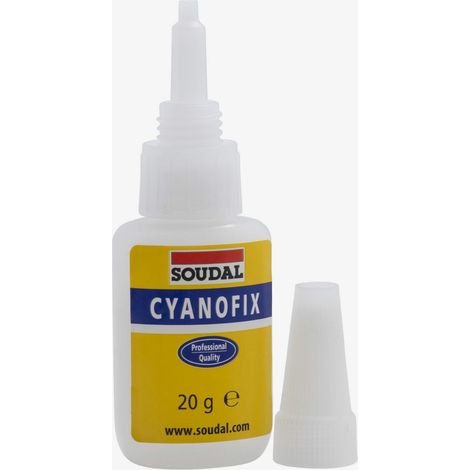 Colle instantanée cyanoacrylite 84A CYANOFIX - 20 g - SOUDAL