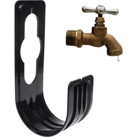 Gartenschlauchhalter – Gartenschlauch-Aufbewahrungshaken für den Außenbereich, Gartenschlauchhalter aus Metall  Robuster Gartengeräte-Organizer mit wetterbeständiger Beschichtung