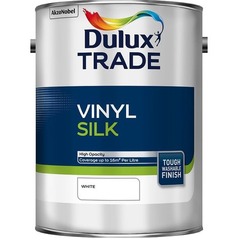Dulux Trade Vinyl Silk - White - 5L