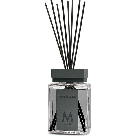 Muhà Luxe Perfume Diffusore Ambiente con Bastoncini Tonka e Sandalo