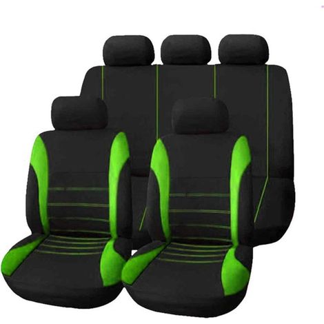 9 Pièces Housse De Siège Auto, Spandex Respirant, Protection Complète, Pour Peugeot 106 À 807