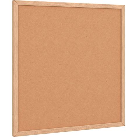 Tableau en liège avec cadre bois de pin massif 40x40 cm CFW946705 (1/5)