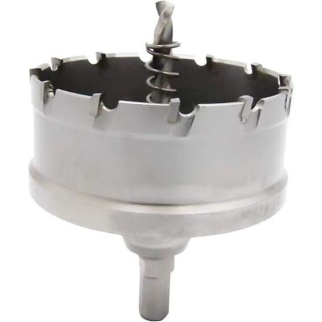 Scie cloche bimétallique 75mm – Carbure T.C.T pour acier inoxydable – Coupe nette et rapide – Embout pilote à ressort (1/4)