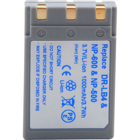 NX - Batterie photo - caméra 3.7V 850mAh - NP-600 MINOLTADRLB4NP500 M (1/4)