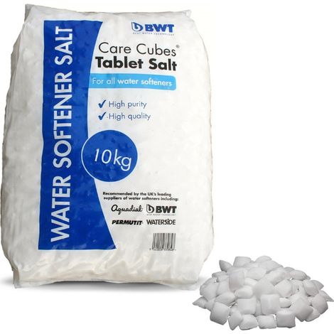BWT Cure Cubes Water Softener Salt Tablets 10kg Bag - 10TAB Food Grade Salt