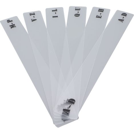 GKR34B Fiche de séparation pour disques vinyles, étiquette horizontale AZ, organiseur de disques pour le rangement sur étagère.