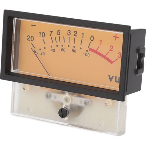 Connecteur VU-mètre haute précision 12 V, connecteur de niveau audio dB, indicateur de niveau d'amplificateur de puissance avec rétroéclairage 1000 µA 50 Ω (1/5)