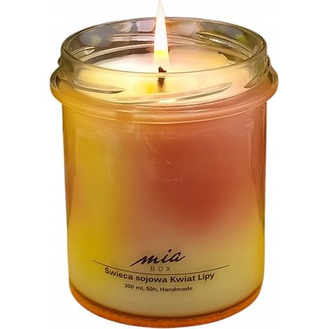 Marmorierte Sojakerze Lindenblüte 240 g