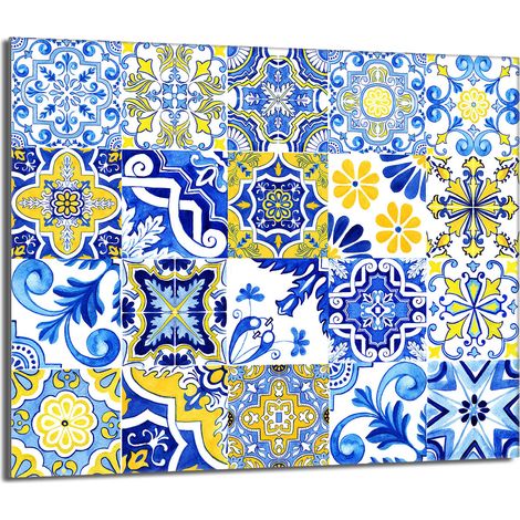Placa protectora de vidrio para estufa 60x52 Mosaico (1/5)
