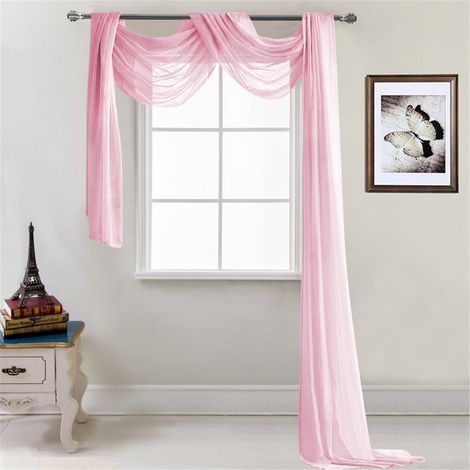 Voile - Rideau Scarf Fenêtre - Décoration Événementielle - 1 Pièce (1/4)