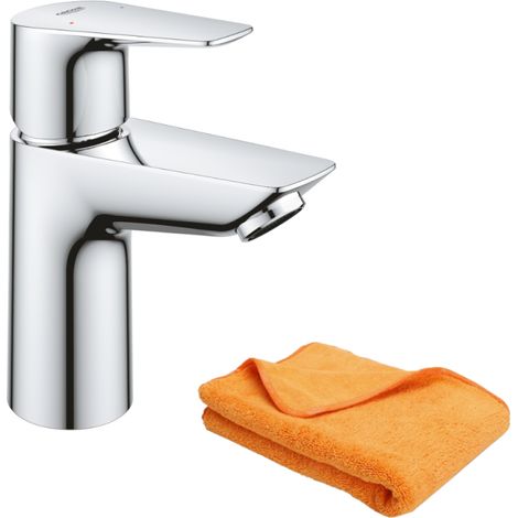 Mitigeur lavabo GROHE Quickfix Start Edge taille S + microfibre