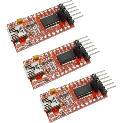 3PCS 3,3V 5,5V FT232RL USB vers TTL Module Adaptateur série mini-interface (1/5)